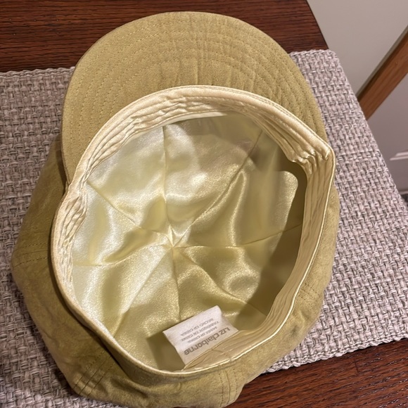 VTG Liz Claiborne Suede Beret Newsboy Cabbie Hat - Picture 7 of 9